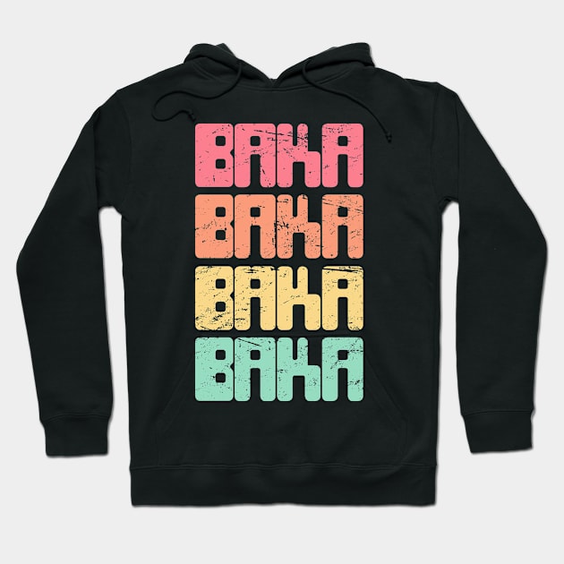 BAKA - Funny Anime Weeaboo Design Hoodie by Wizardmode